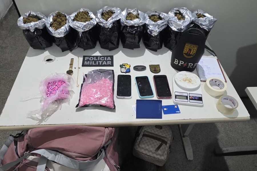 Polícia Militar prende casal por suspeita de tráfico de drogas em Aracaju
