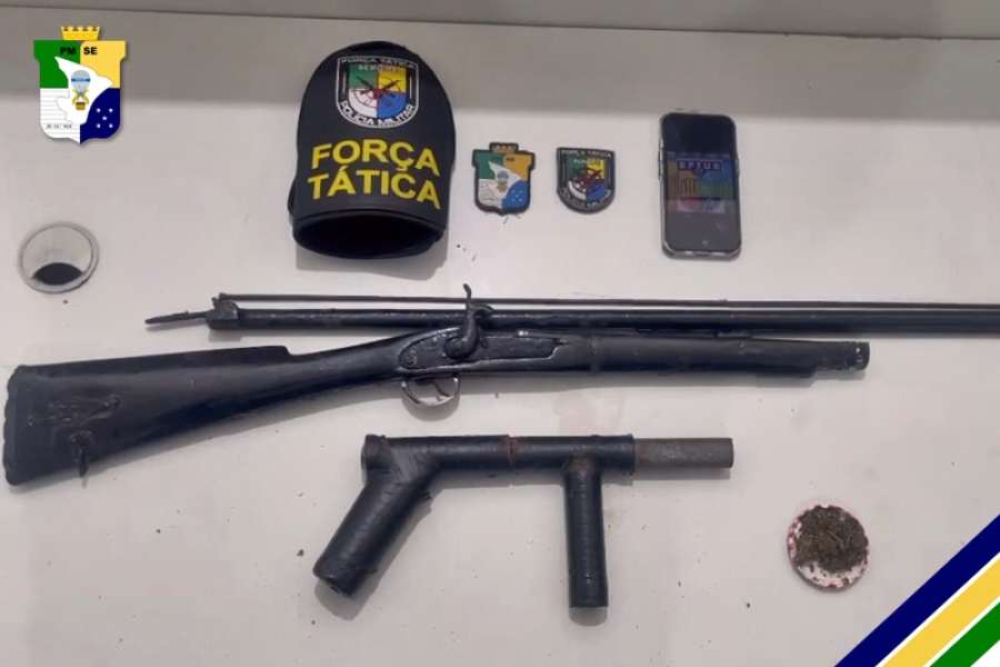 PM apreende duas armas de fogo durante patrulhamento no Mosqueiro