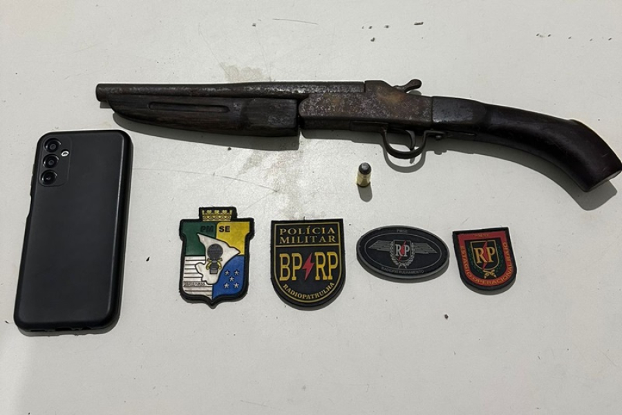 Polícia Militar prende homem por posse ilegal de arma de fogo em Nossa Senhora do Socorro