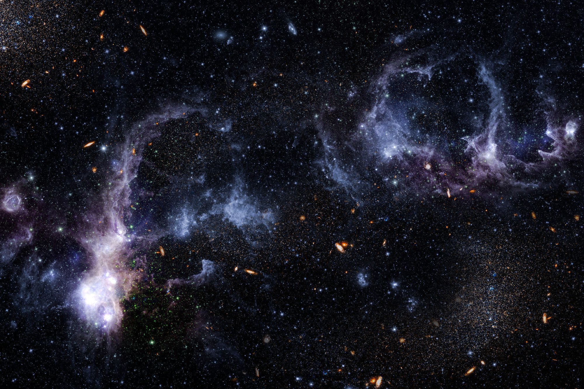 Quipu: maior estrutura do Universo tem 1,3 bilhão de anos-luz de largura