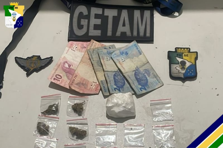 Polícia Militar prende homem com drogas na Zona Norte de Aracaju